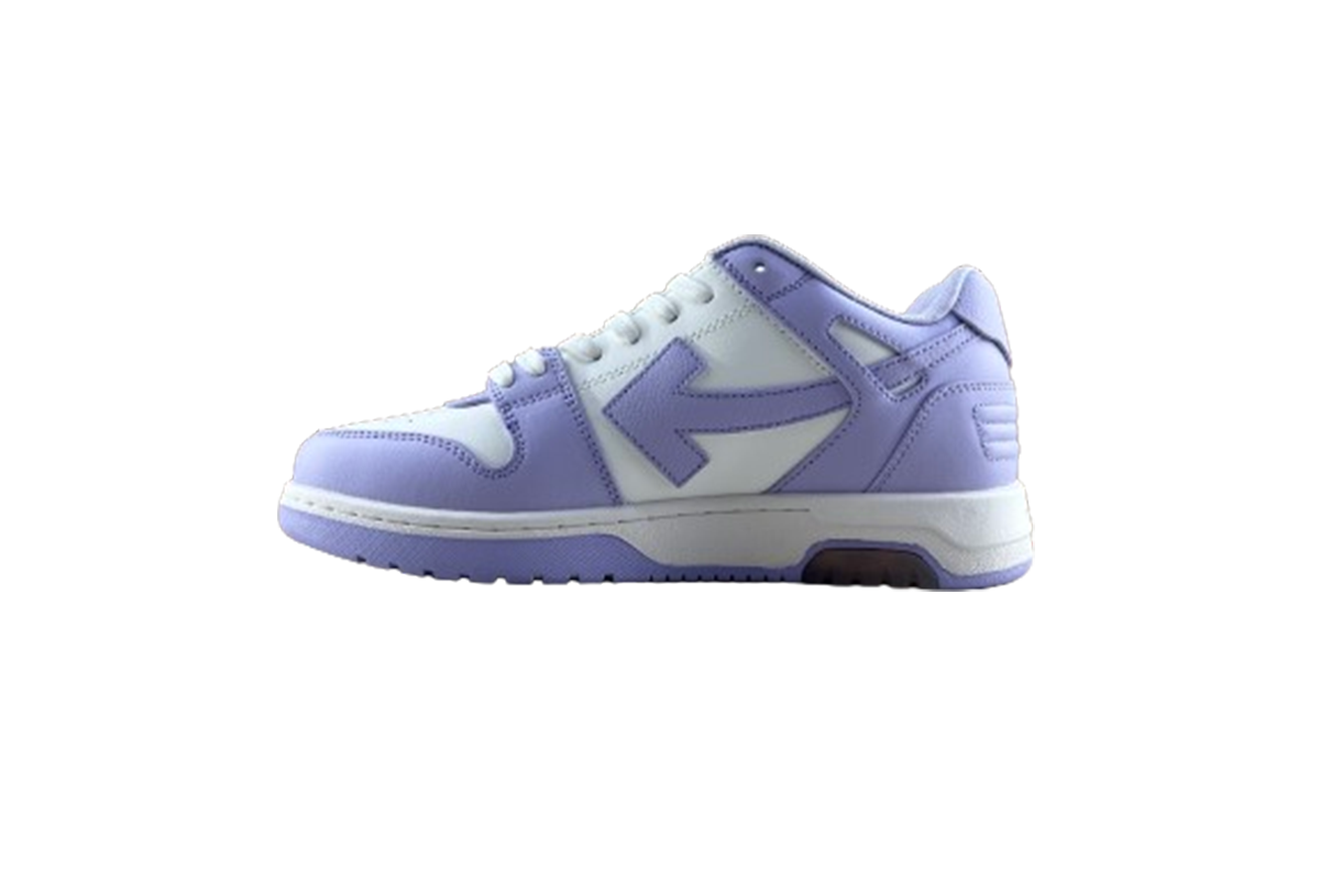 OFF-WHITE Low Out Of Office Calf Leather White Lilac