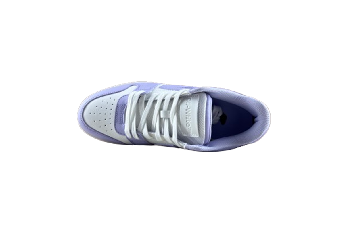 OFF-WHITE Low Out Of Office Calf Leather White Lilac
