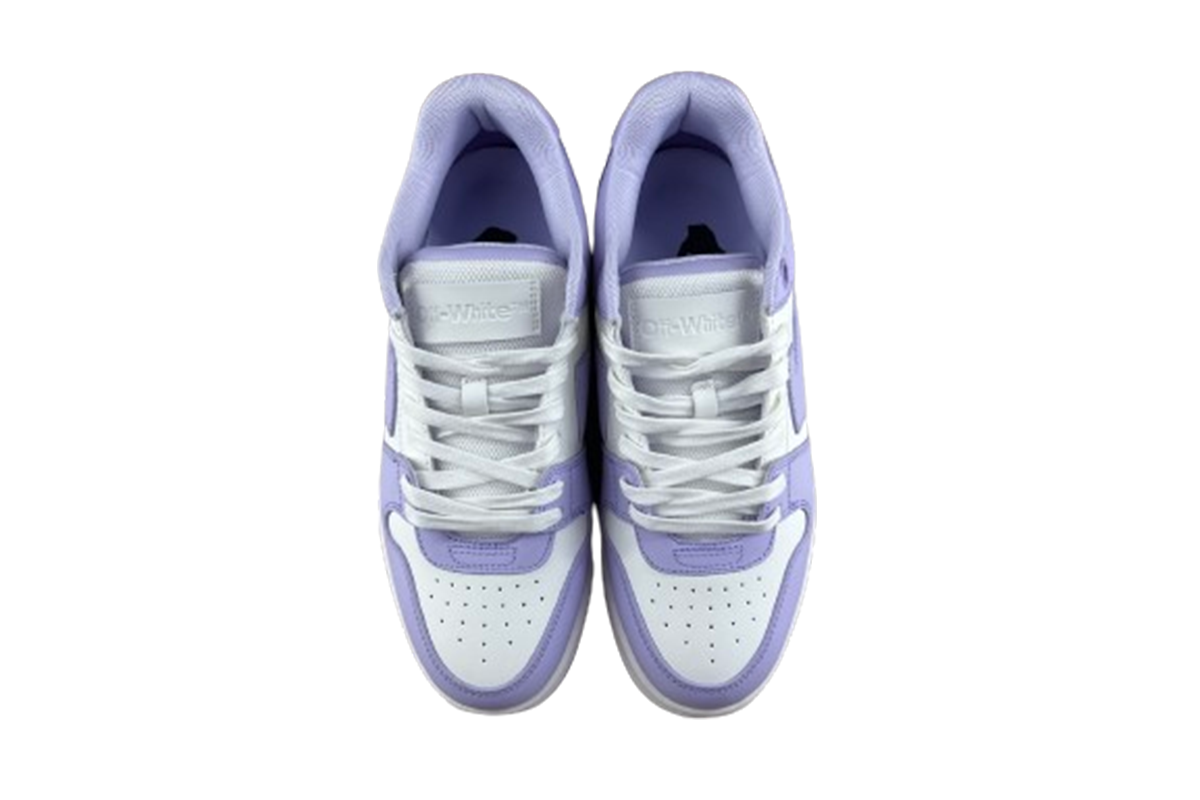 OFF-WHITE Low Out Of Office Calf Leather White Lilac