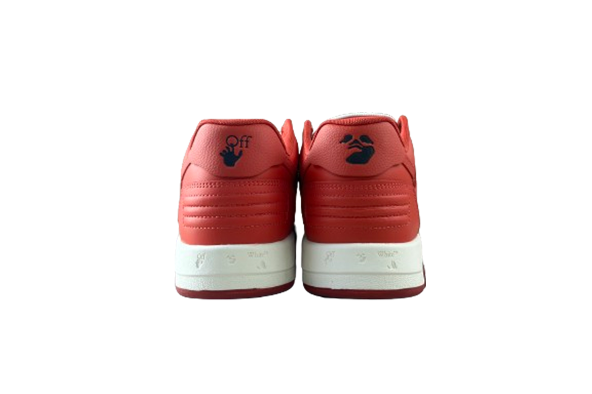 OFF-WHITE Out Of Office Low Tops Red