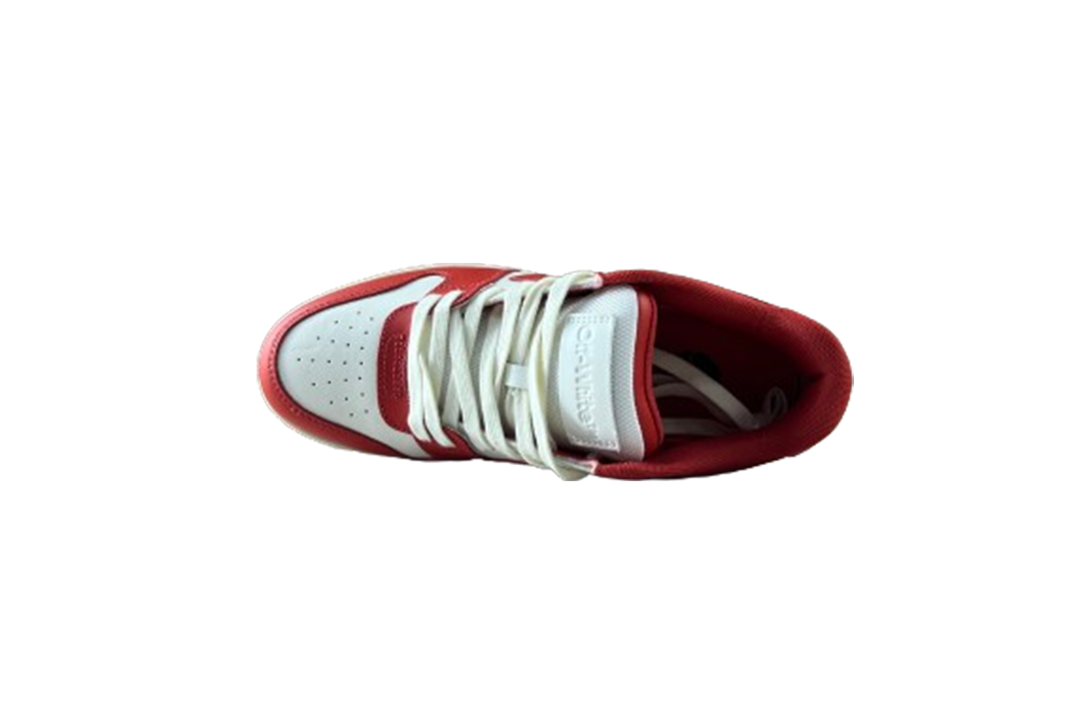 OFF-WHITE Out Of Office Low Tops Red