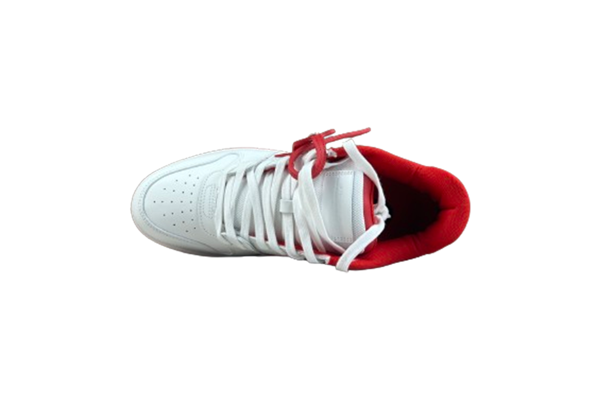 OFF-WHITE Out Of Office Low Tops White Red