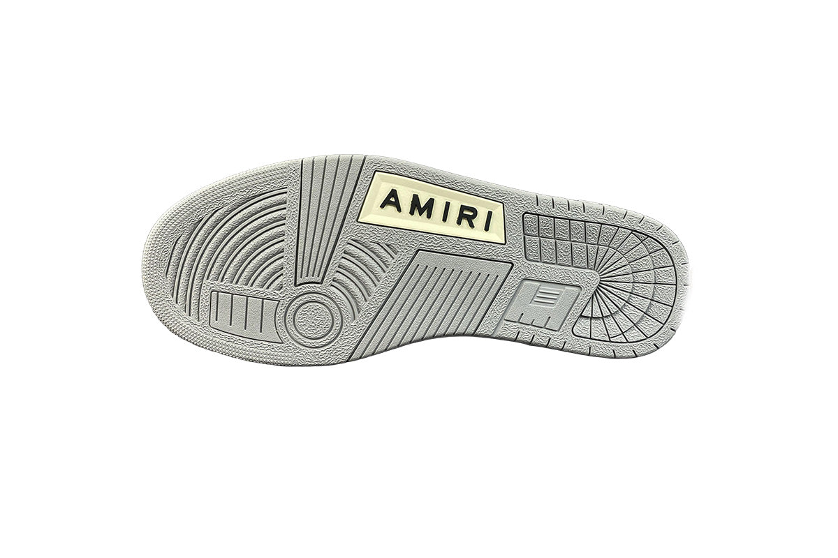 Amiri Skeleton Low Top Light Gray & White