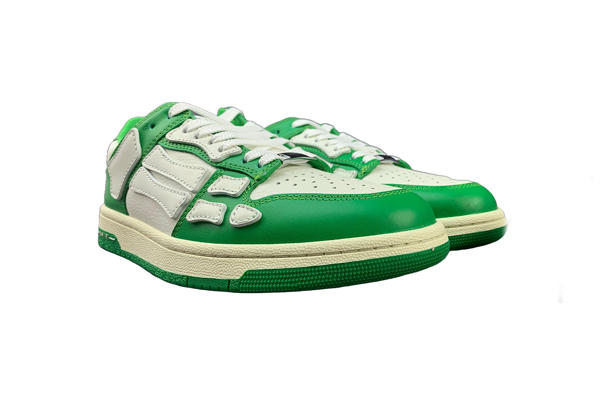 Amiri Skeleton Low Top Green & White