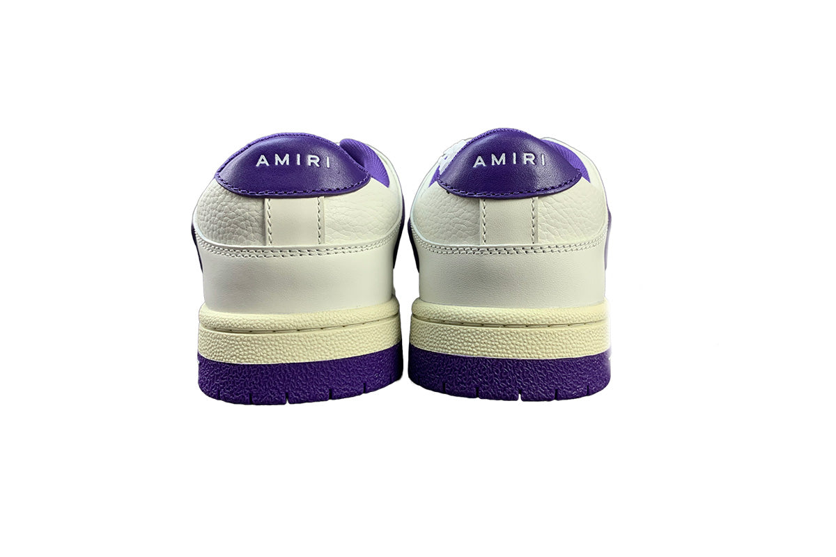 Amiri Skeleton Low Top White & Purple