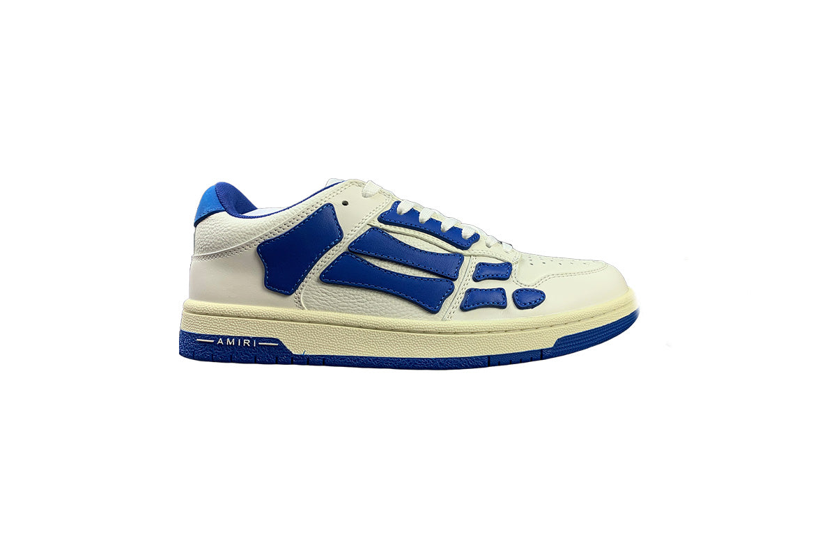 Amiri Skeleton Low Top White & Blue