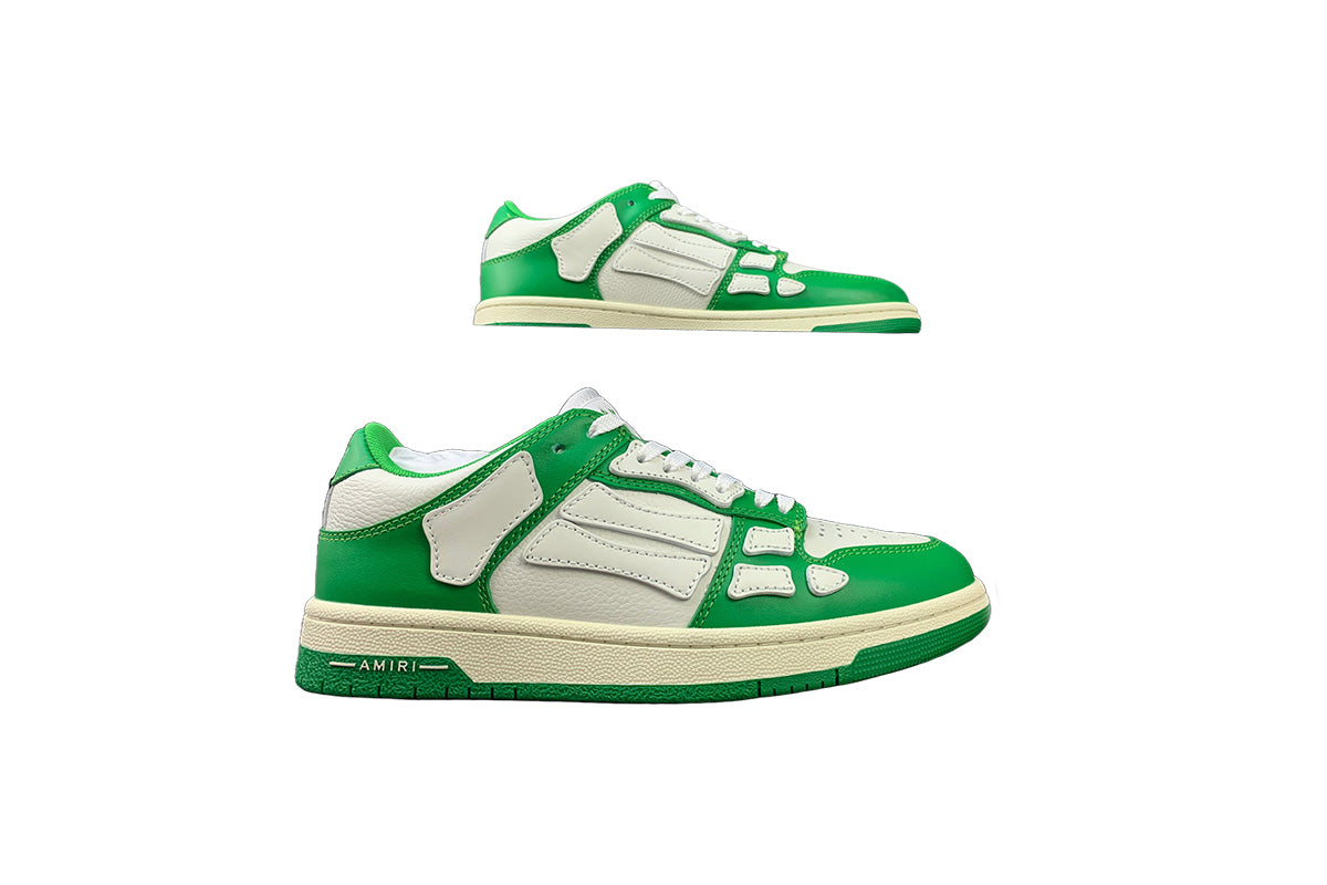 Amiri Skeleton Low Top Green & White