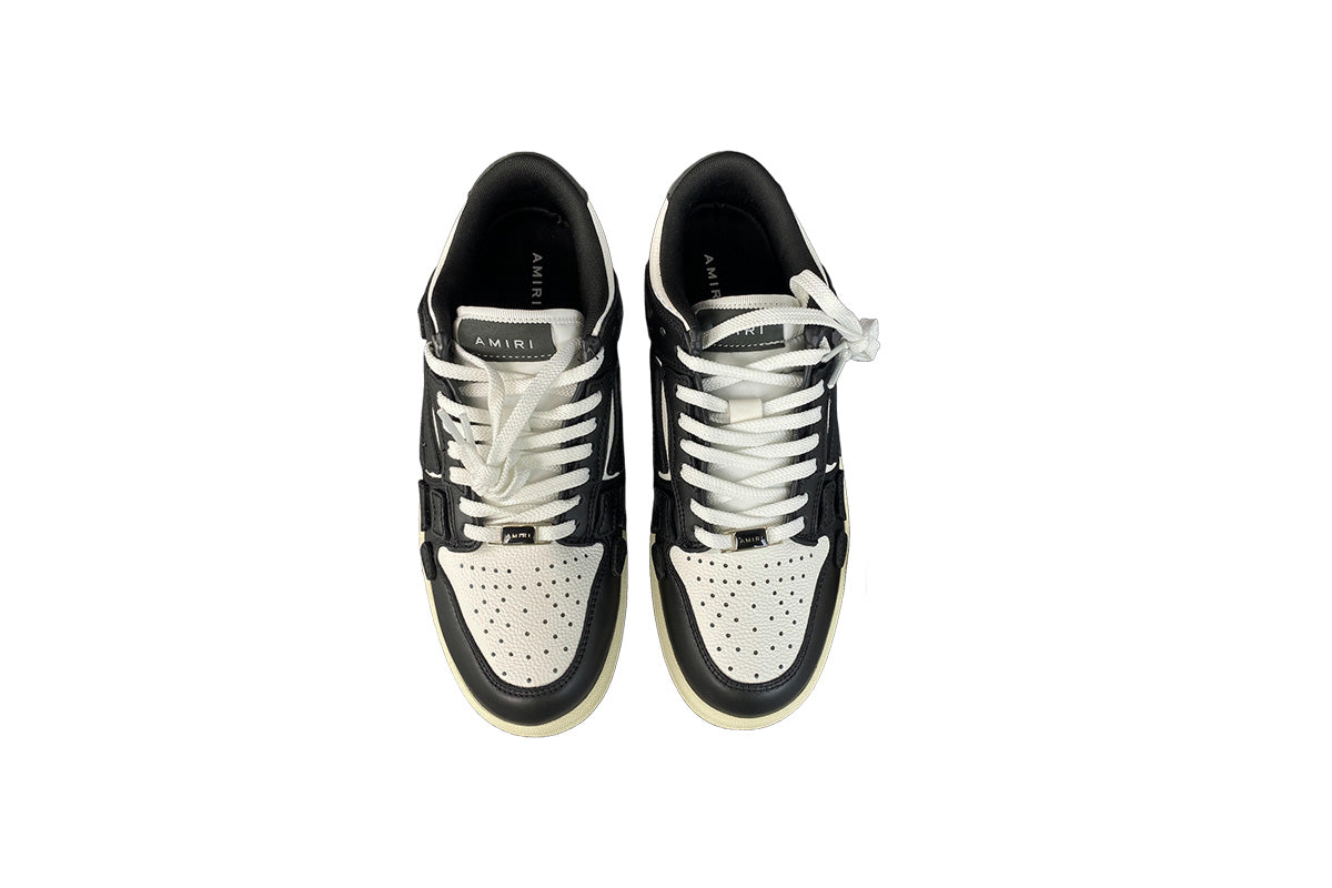 Amiri Skeleton Low Top Black White