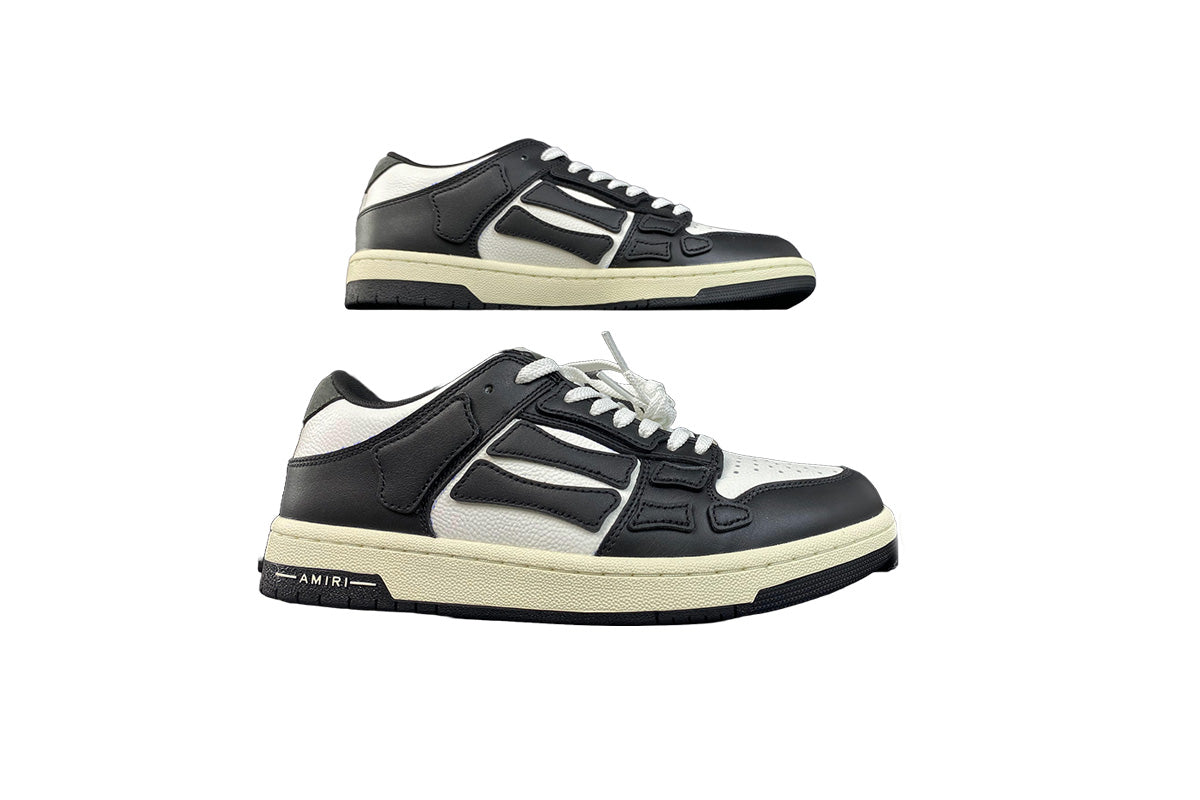 Amiri Skeleton Low Top Black White