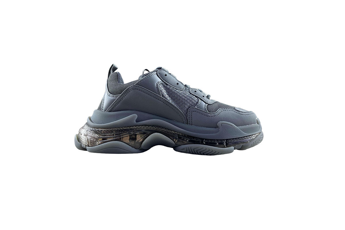Balenciaga Triple S Gray with Clear Sole