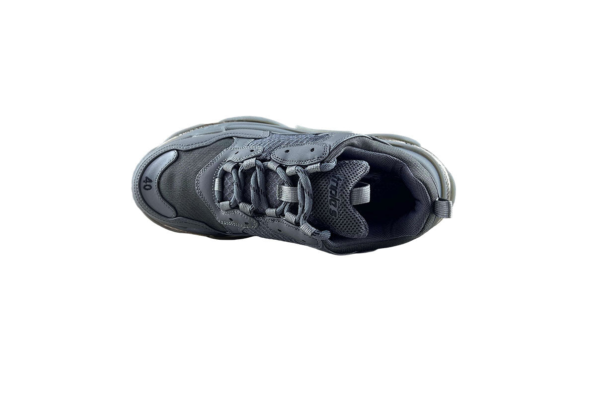 Balenciaga Triple S Gray with Clear Sole