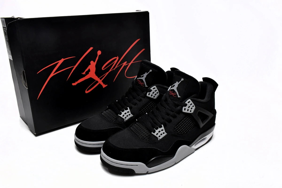Air Jordan 4 Black Canvas