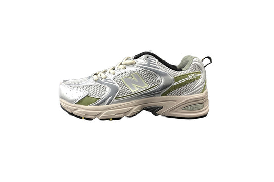 New Balance 530 Silver, Biege & Green