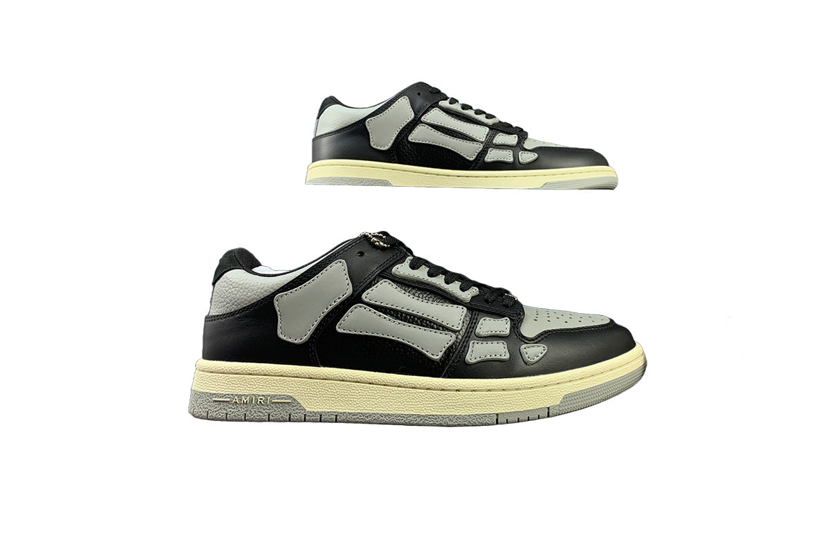 Amiri Skeleton Low Top Black Gray