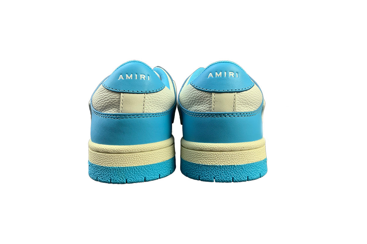 Amiri Skeleton Low Top Light Blue & White