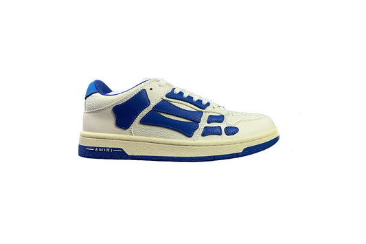 Amiri Skeleton Low Top White & Blue