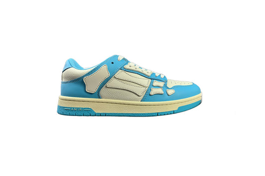 Amiri Skeleton Low Top Light Blue & White