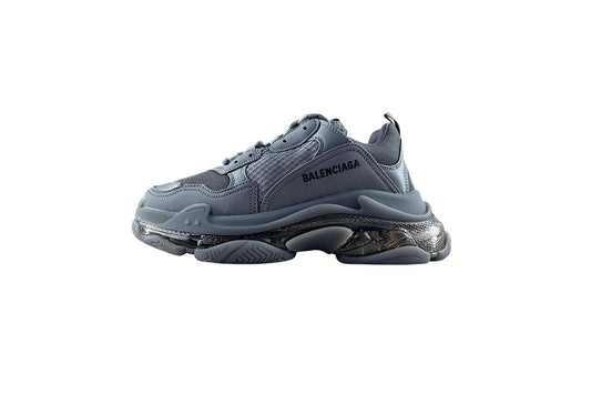 Balenciaga Triple S Gray with Clear Sole